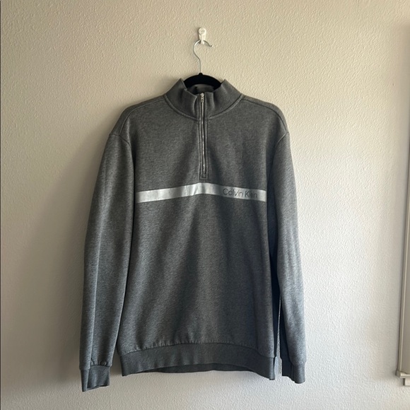 Calvin Klein Other - Calvin Klein Men’s Gray Quarter Zip Sweater